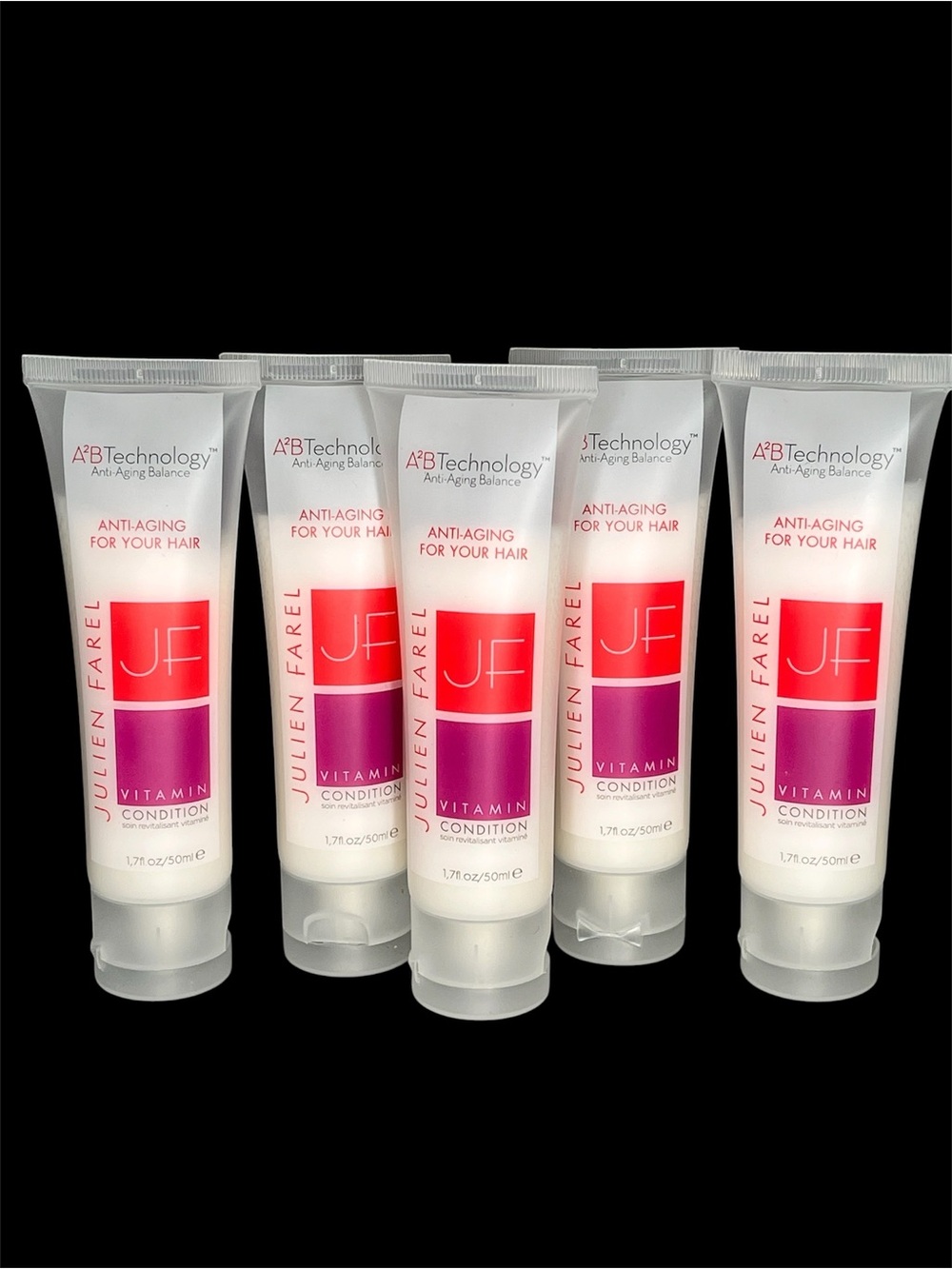 LOT of 5 Julien Farel Anti-Aging Your Hair Vitamin Conditioner 1.7oz
